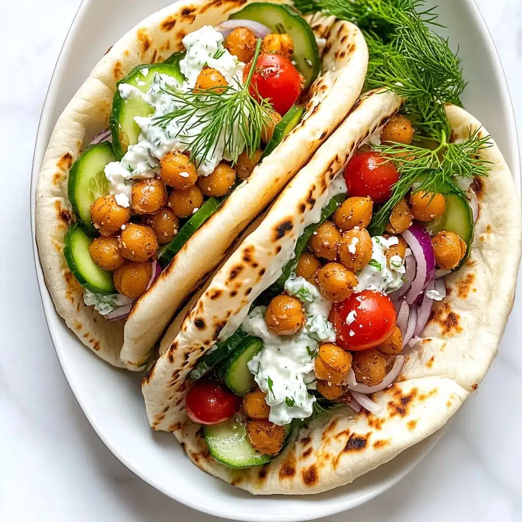 Easy Vegetarian Chickpea Gyros Recipe - Recipe Image