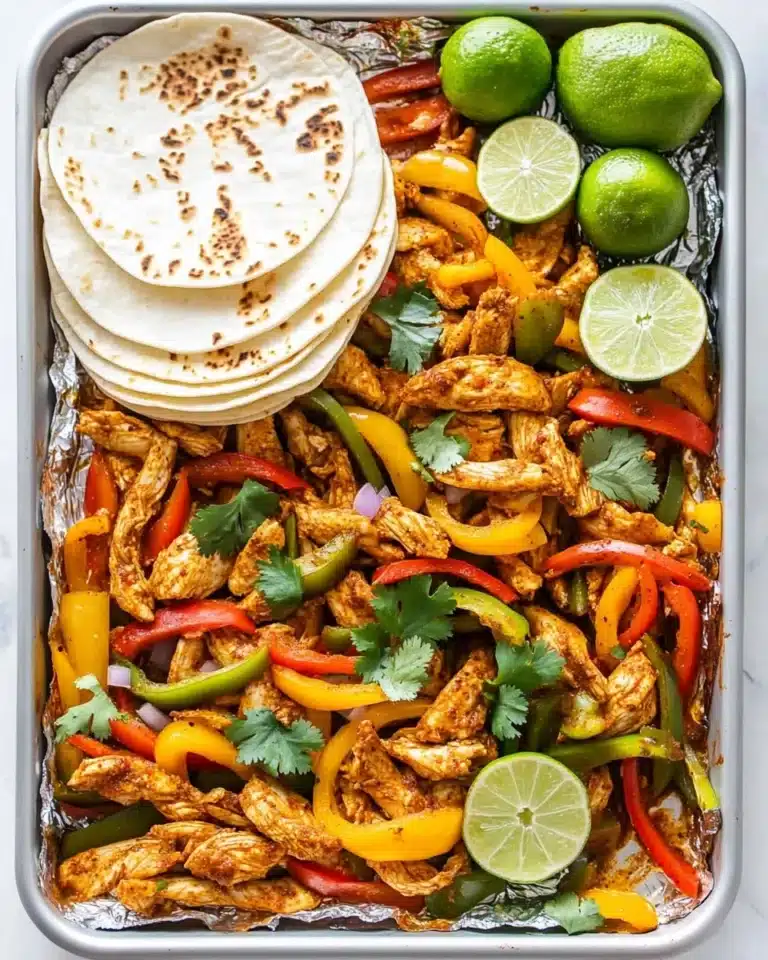 Sheet Pan Chicken Fajitas Recipe