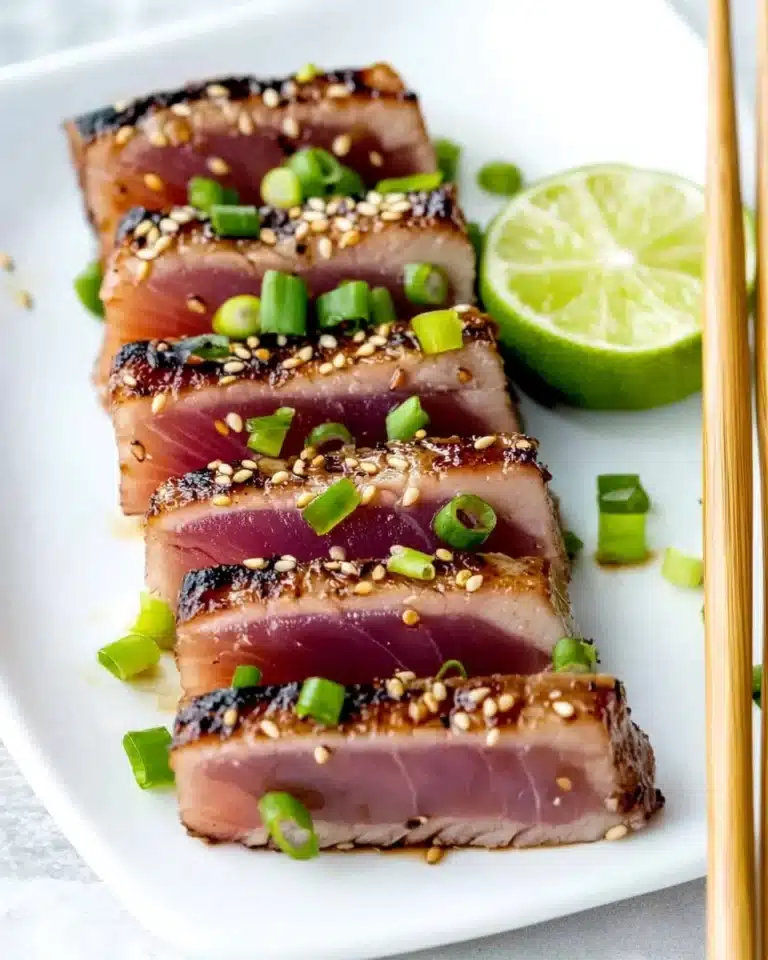 Six-Minute Seared Ahi Tuna Steaks Recipe