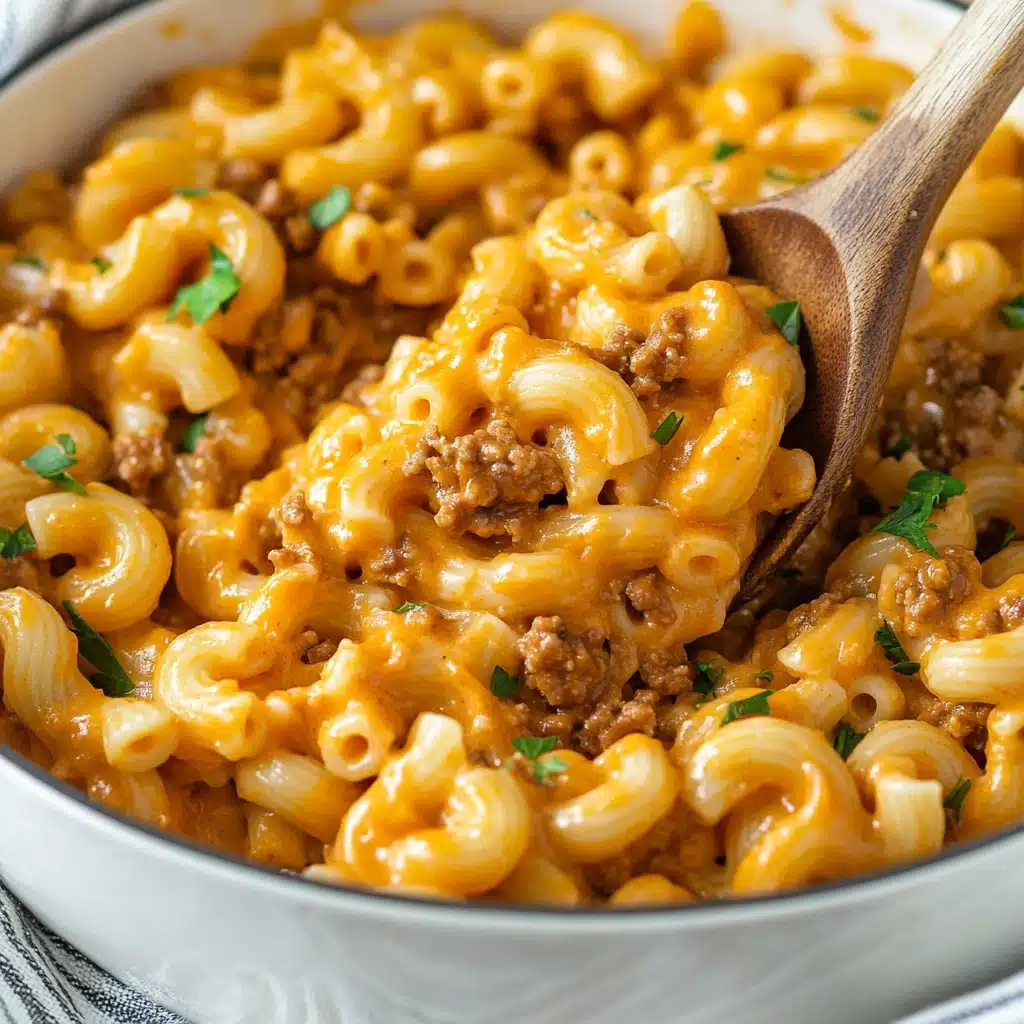 One Pot Cheeseburger Pasta Recipe - Recipe Image