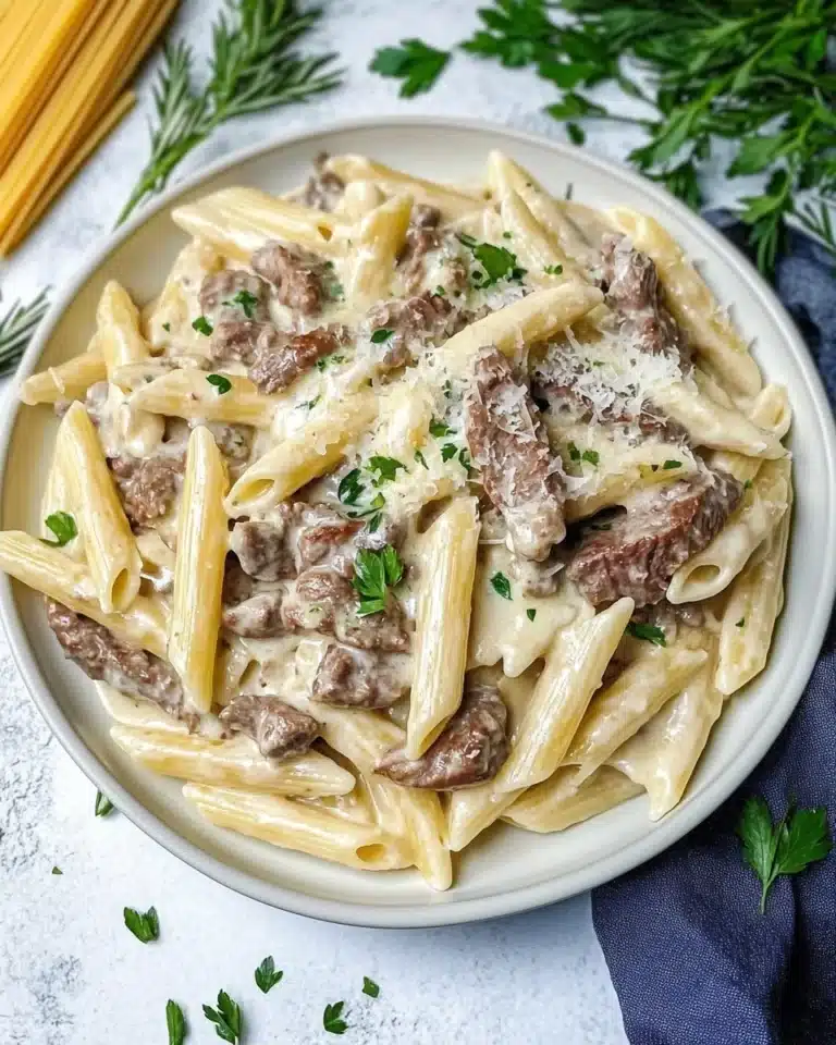 Creamy Steak Pasta Recipe