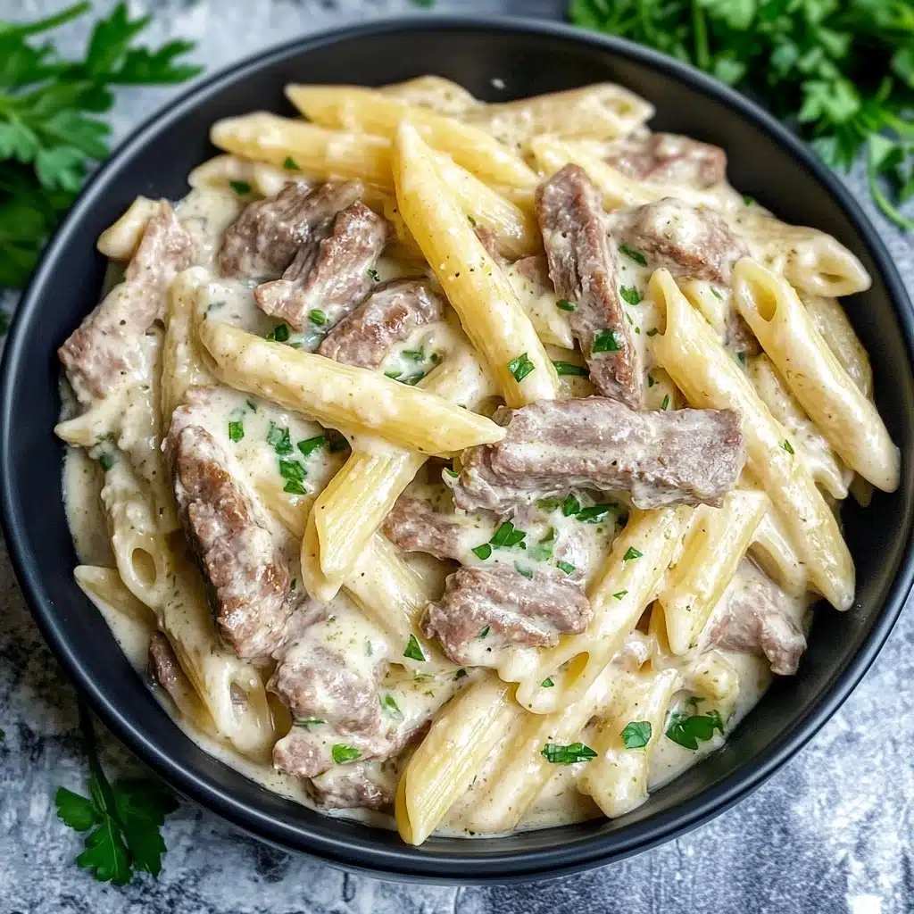 Creamy Steak Pasta Recipe - Recipe Image