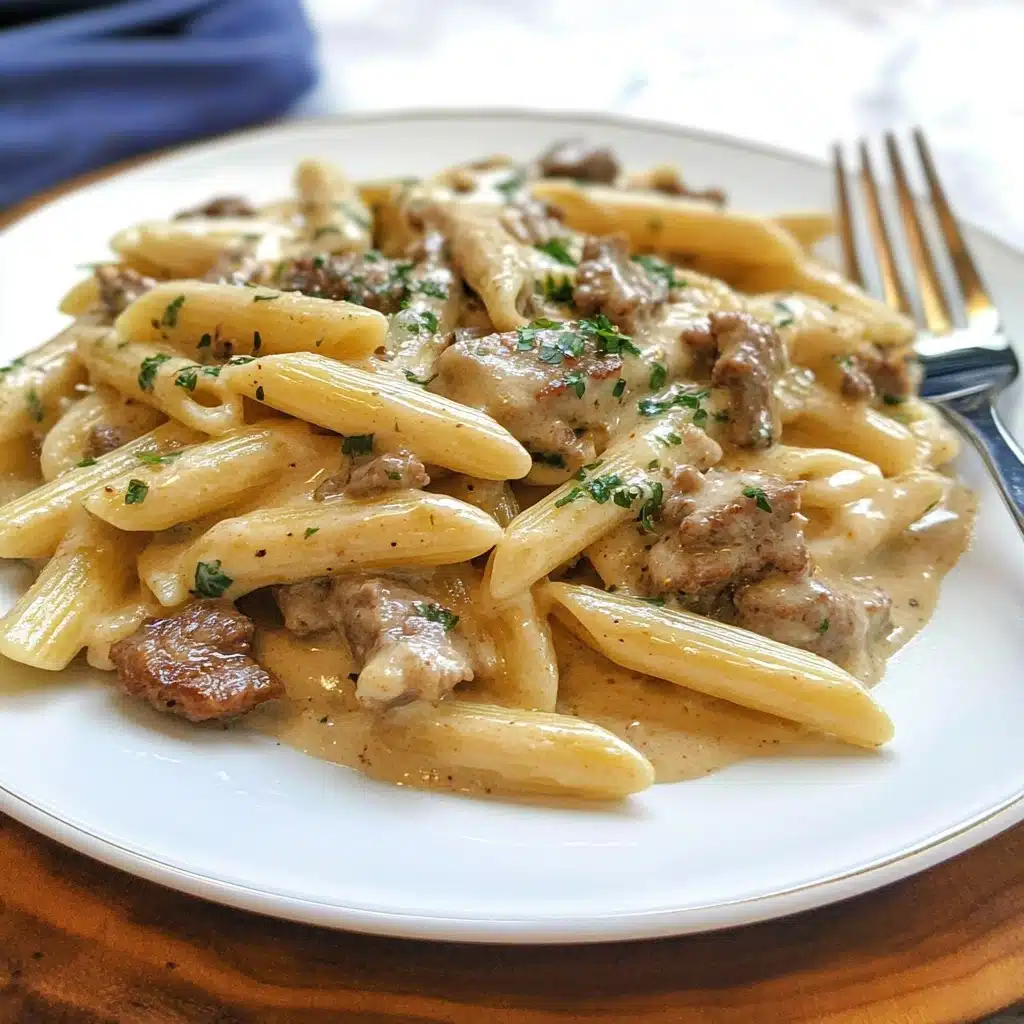 Creamy Steak Pasta Recipe - Recipe Image