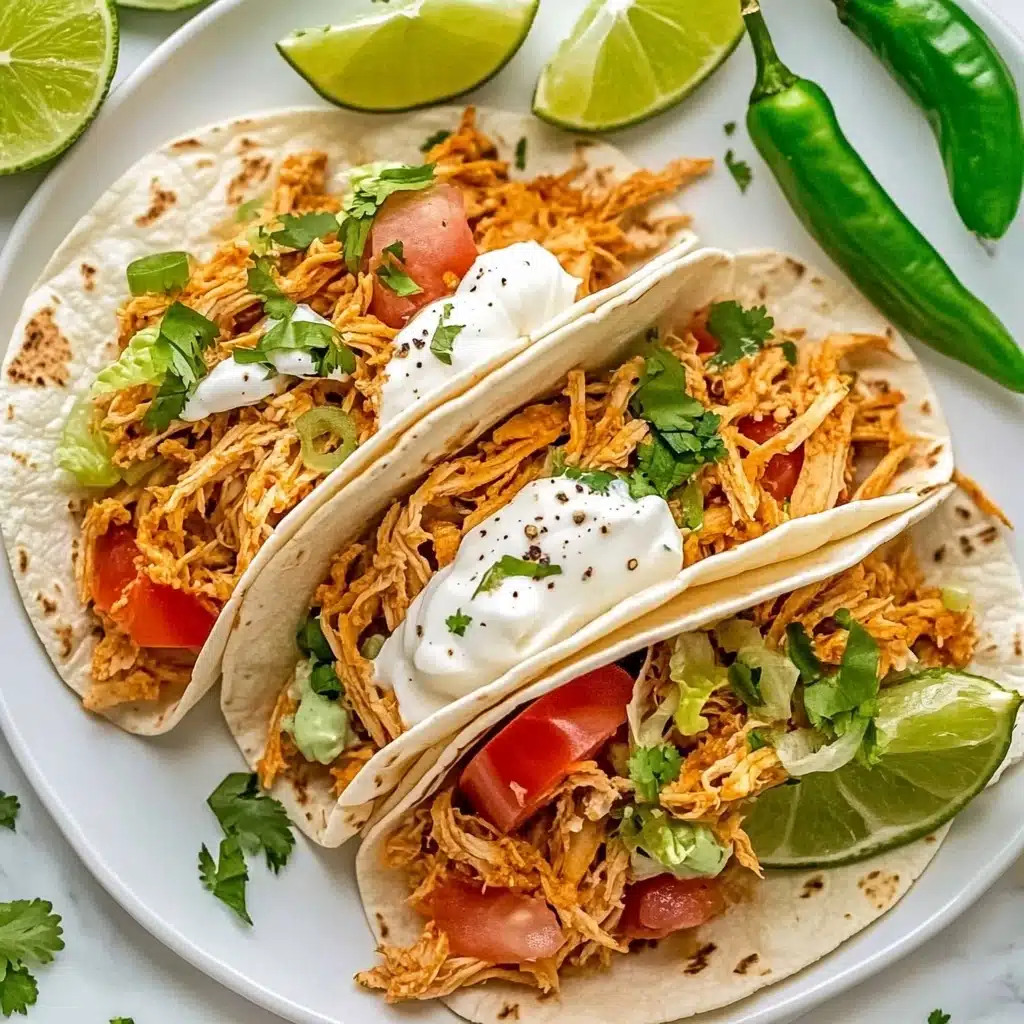 Shredded Chicken Tacos Recipe - Recipe Image