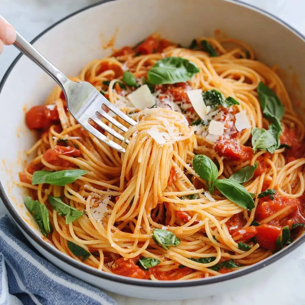 Tomato Basil Pasta Recipe - Recipe Image