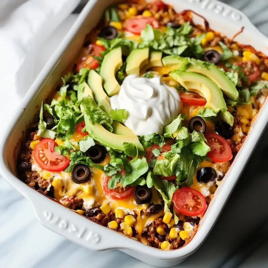 Best Taco Casserole Recipe - Recipe Image