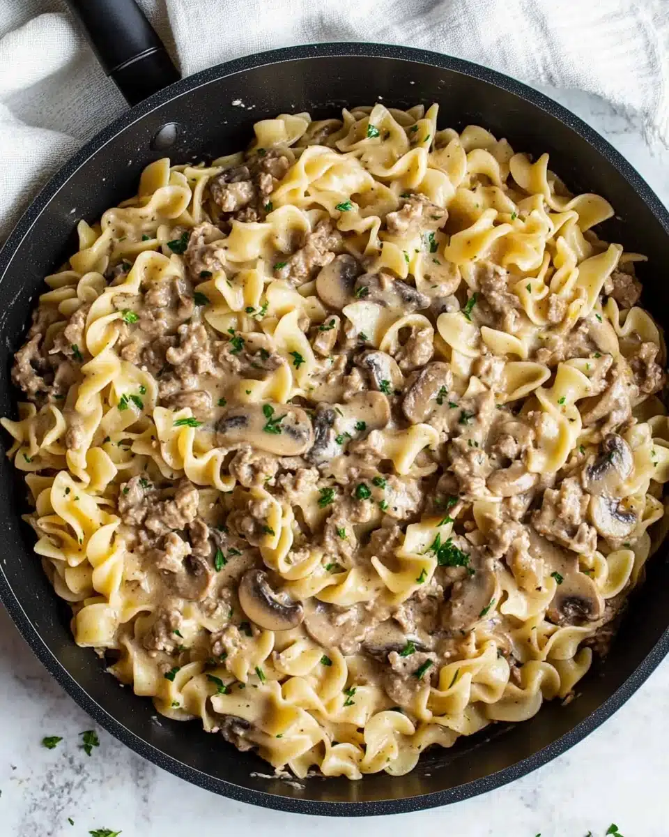 Ground Beef Stroganoff Recipe