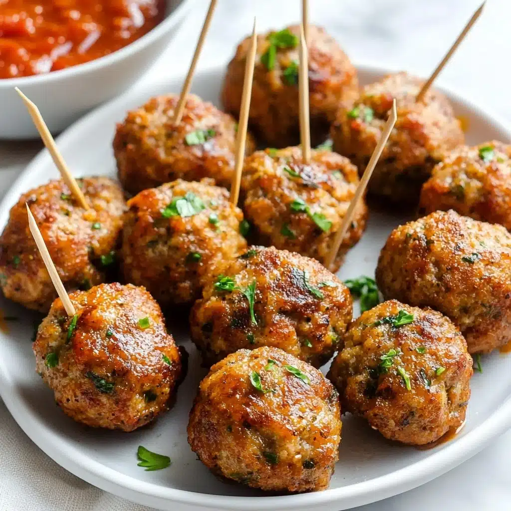 Air Fryer Chicken Meatballs With Parmesan Recipe - Recipe Image