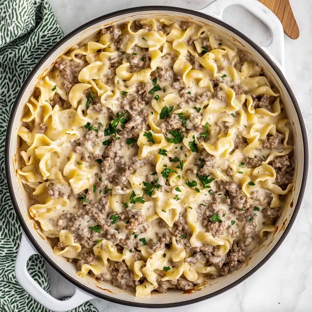 The Best Hamburger Stroganoff Recipe - Recipe Image