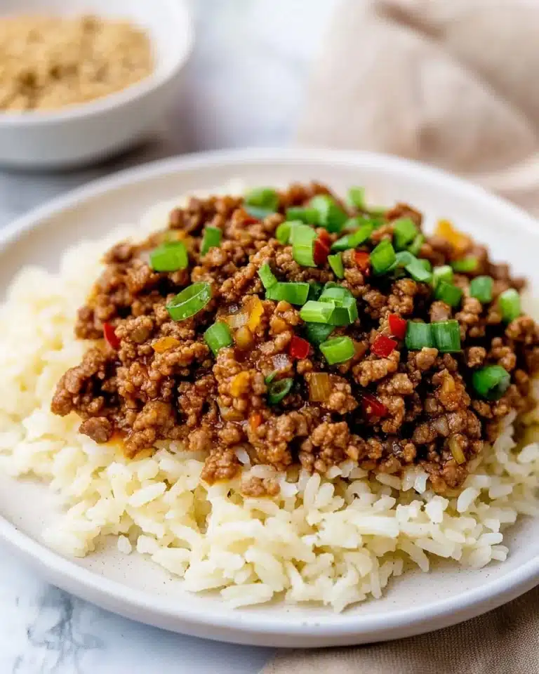 Spicy Sesame Ground Beef Bowls Recipe