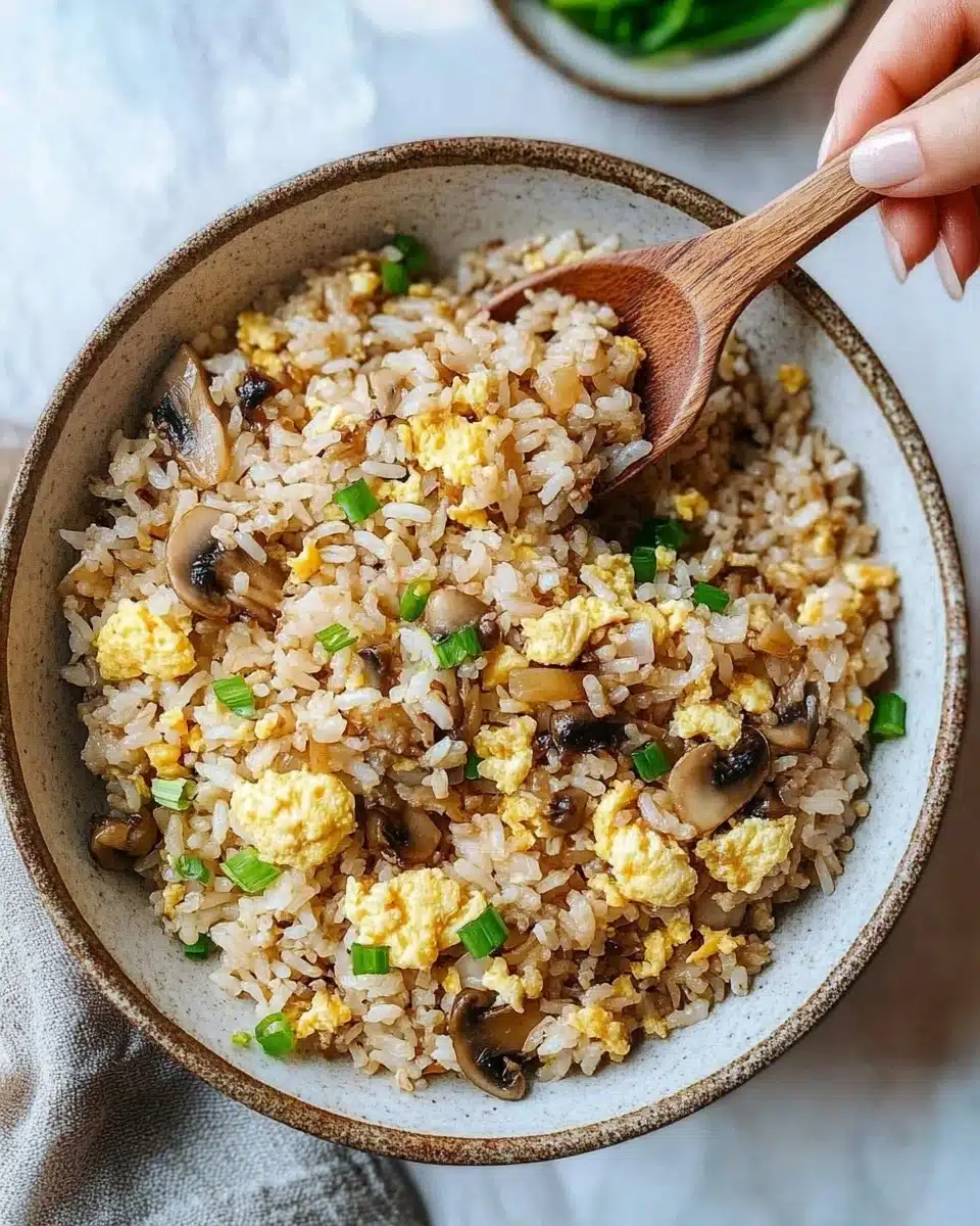Mushroom Fried Rice Recipe