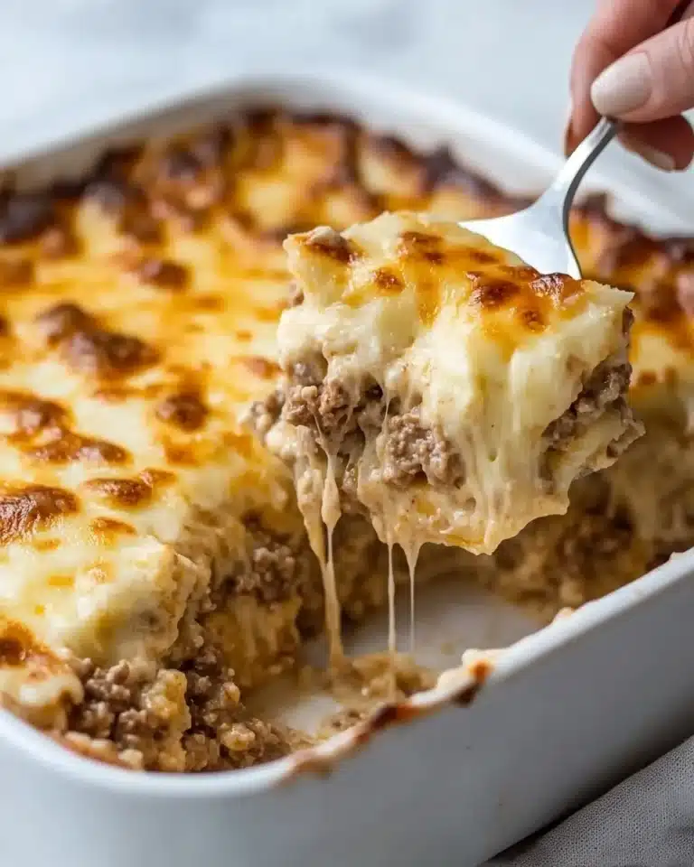 Cheesy Ground Beef and Rice Casserole Recipe