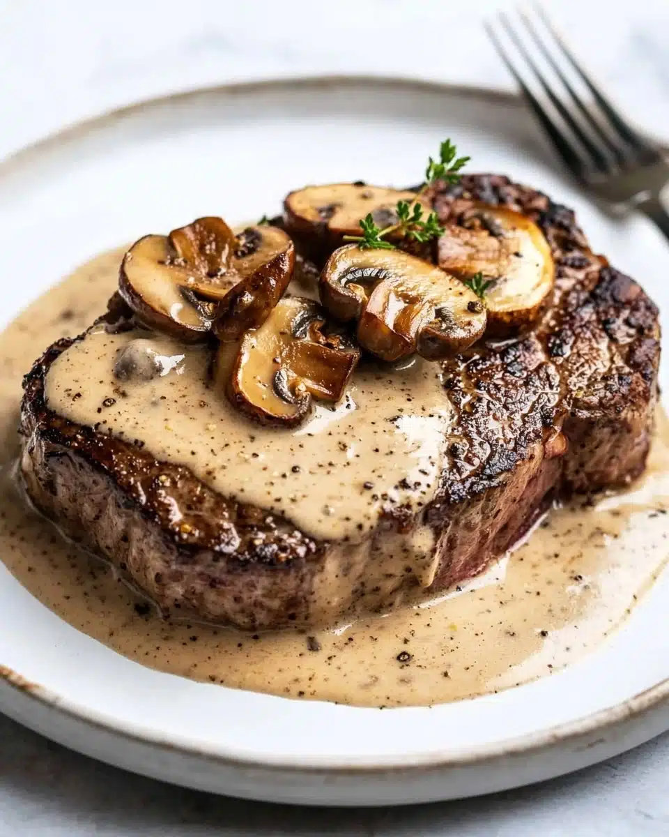 Creamy Mushroom Sauce for Steak Recipe