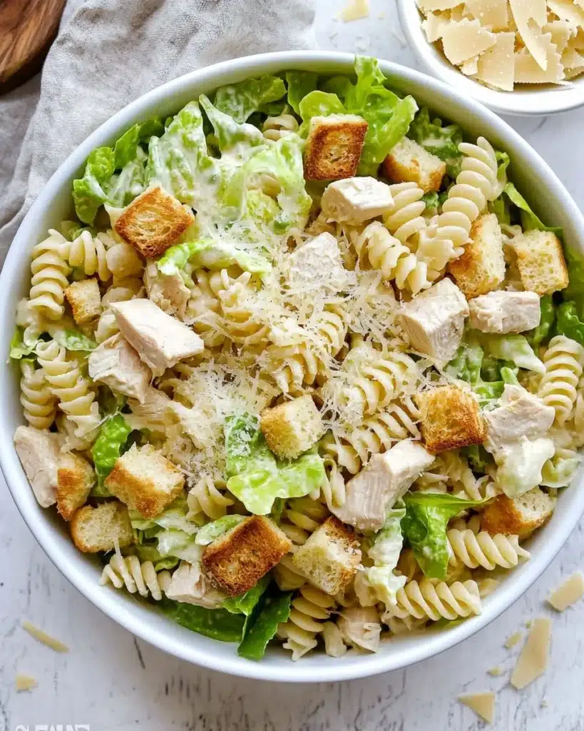 Chicken Caesar Pasta Salad Recipe