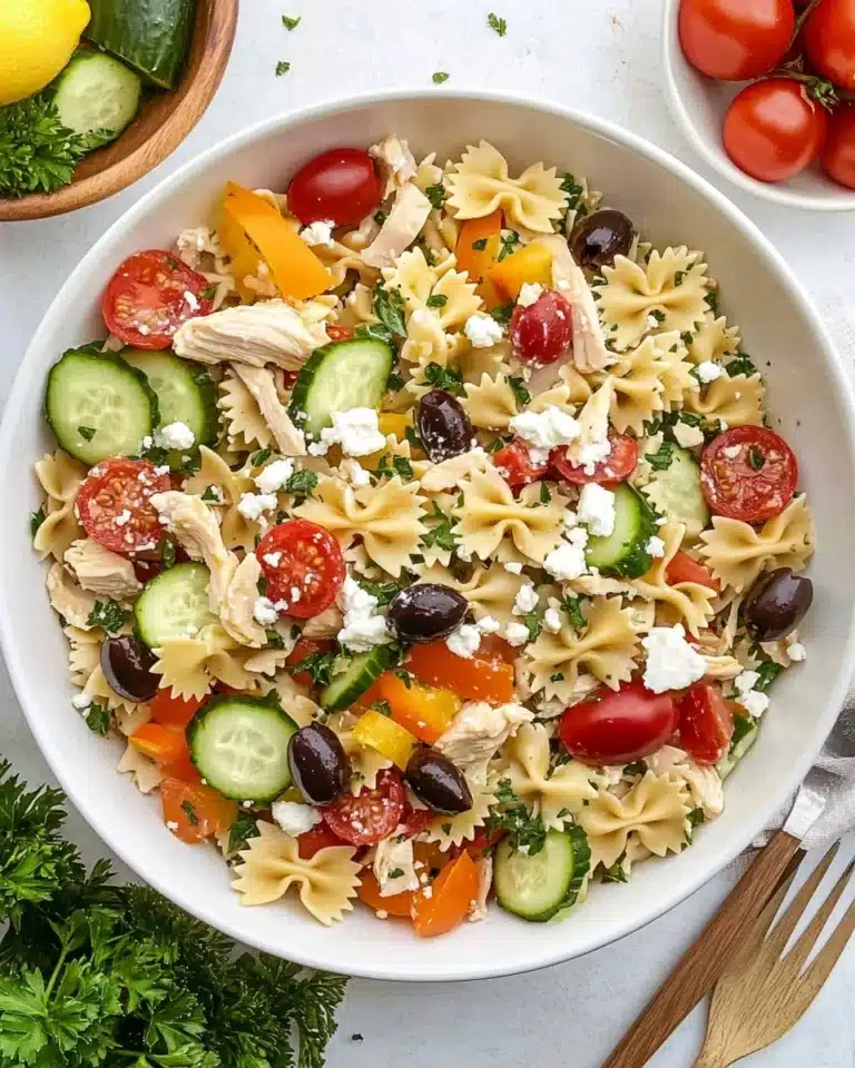 Greek Chicken Pasta Salad Recipe