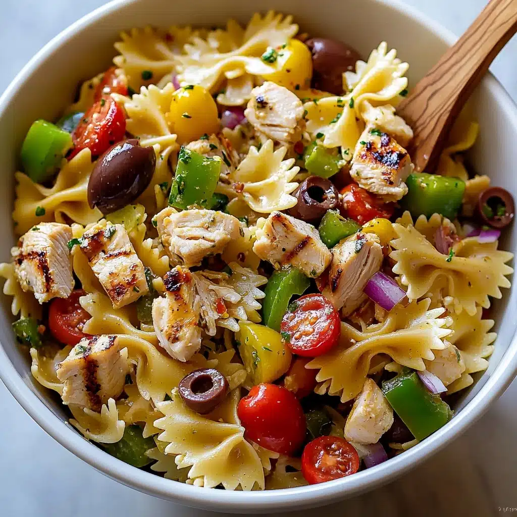 Greek Chicken Pasta Salad Recipe - Recipe Image