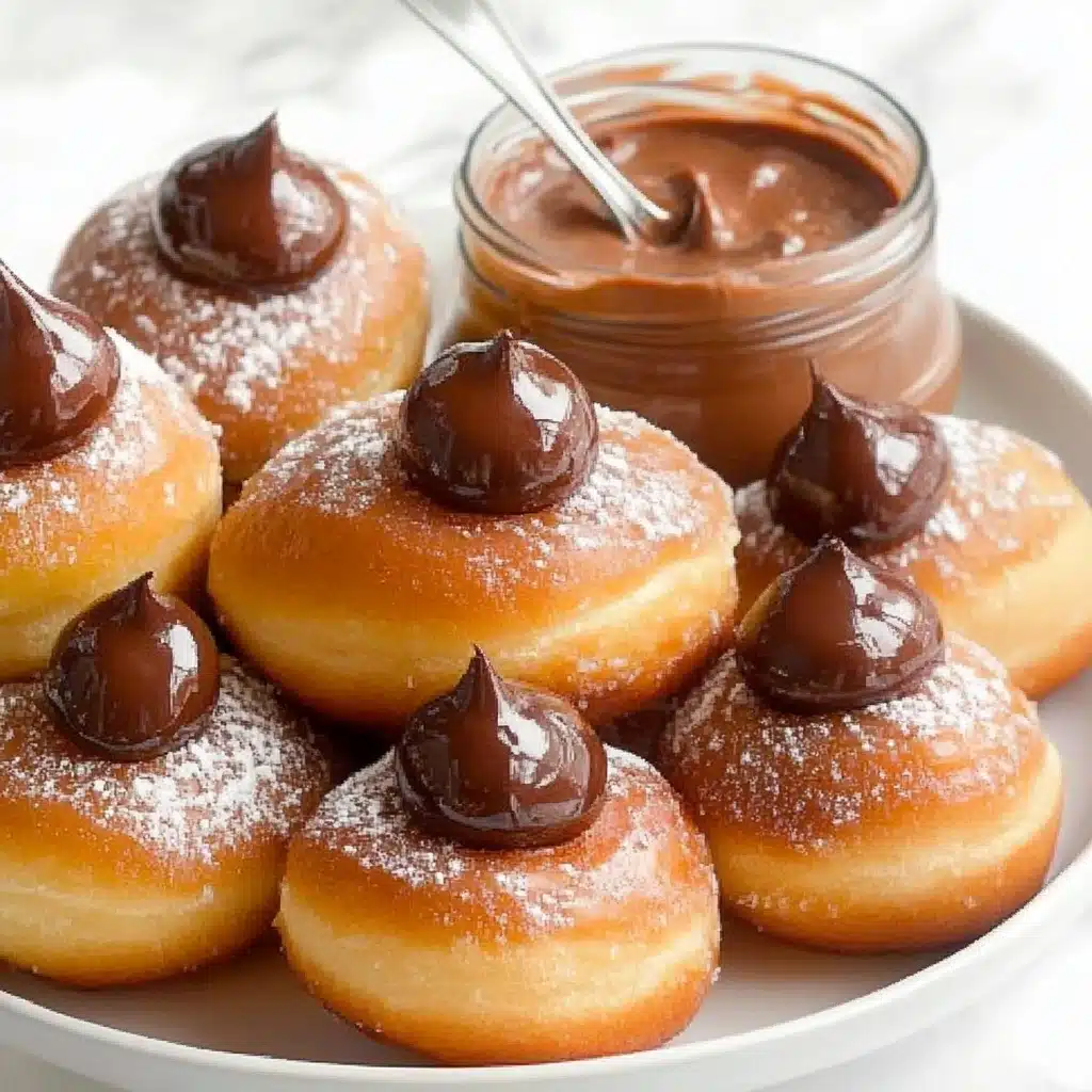 Sugar Donuts Filled With Chocolate Recipe - Recipe Image