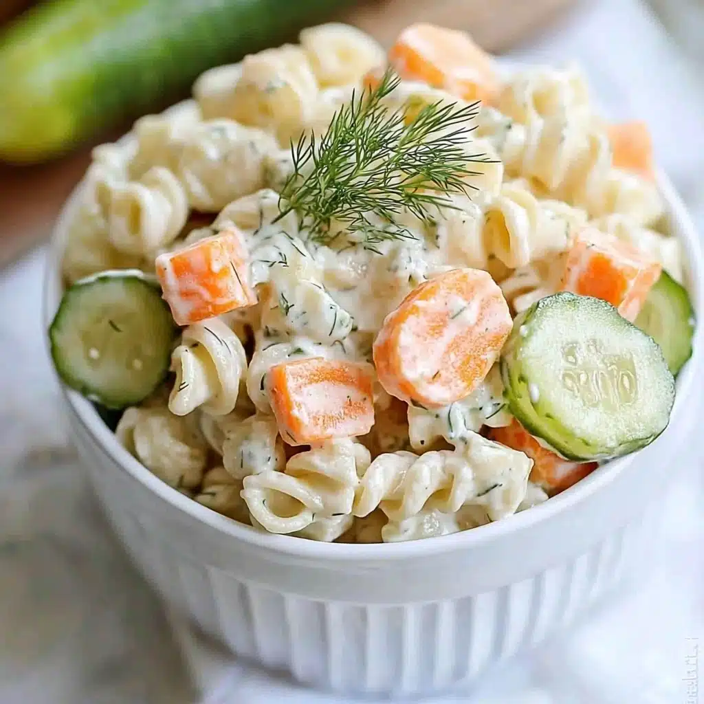 Dill Pickle Pasta Salad Recipe - Recipe Image