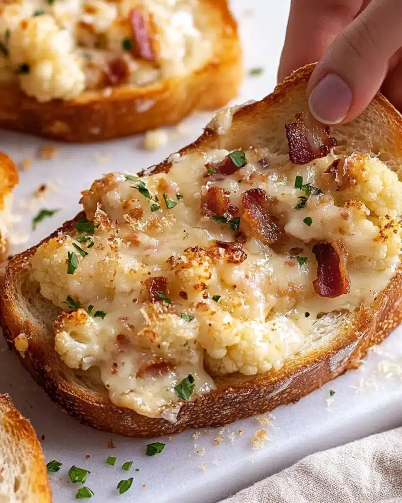 Roasted Cauliflower Toast Recipe