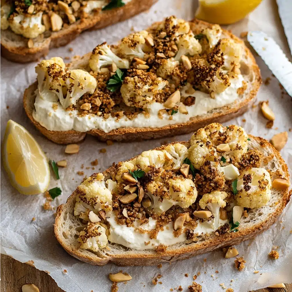 Roasted Cauliflower Toast Recipe - Recipe Image