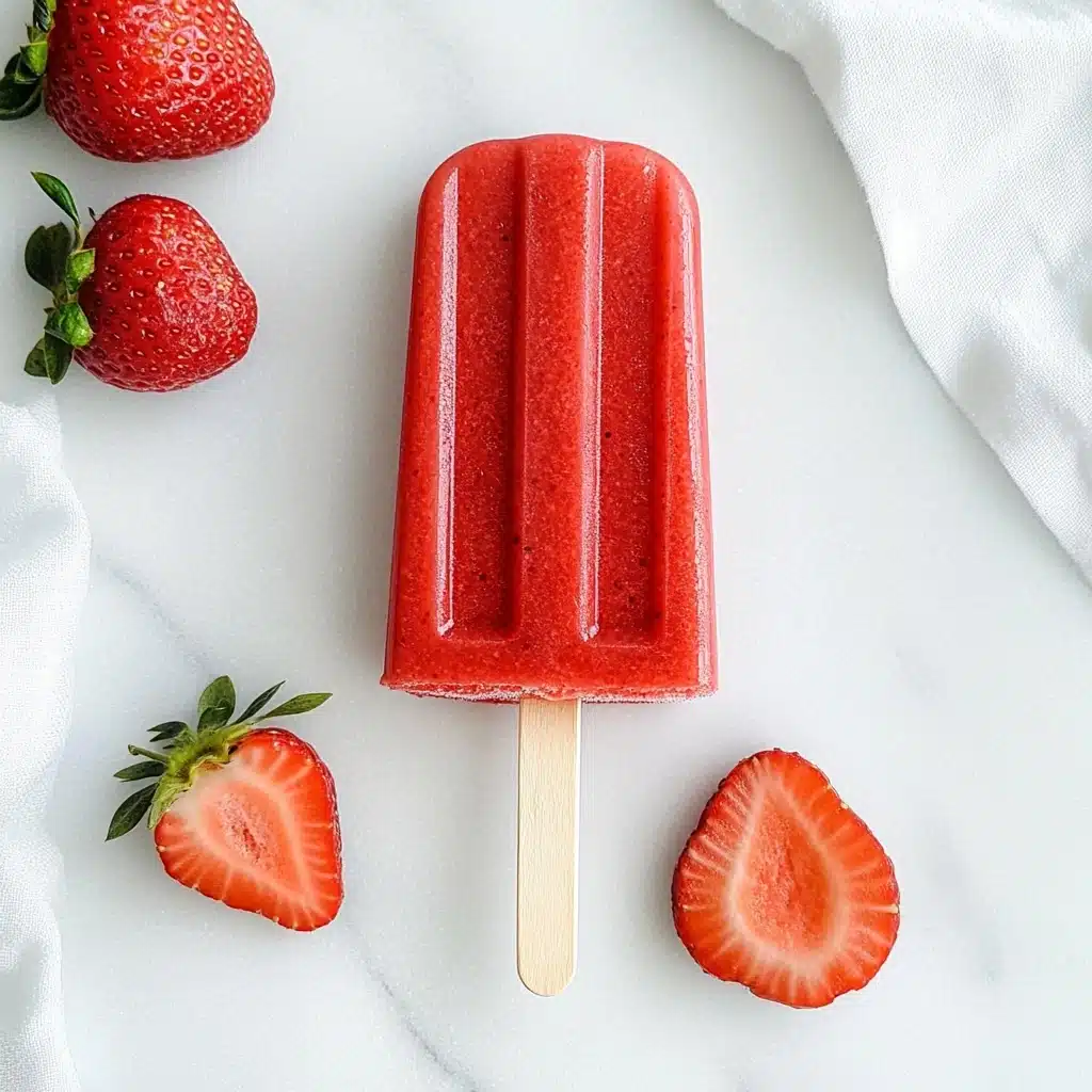 Strawberry Lemonade Popsicles Recipe - Recipe Image