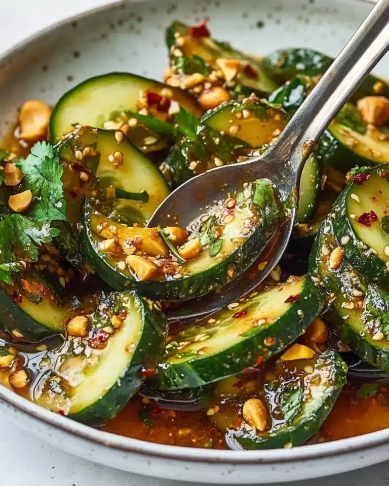 Sichuan Smashed Cucumber Salad Recipe