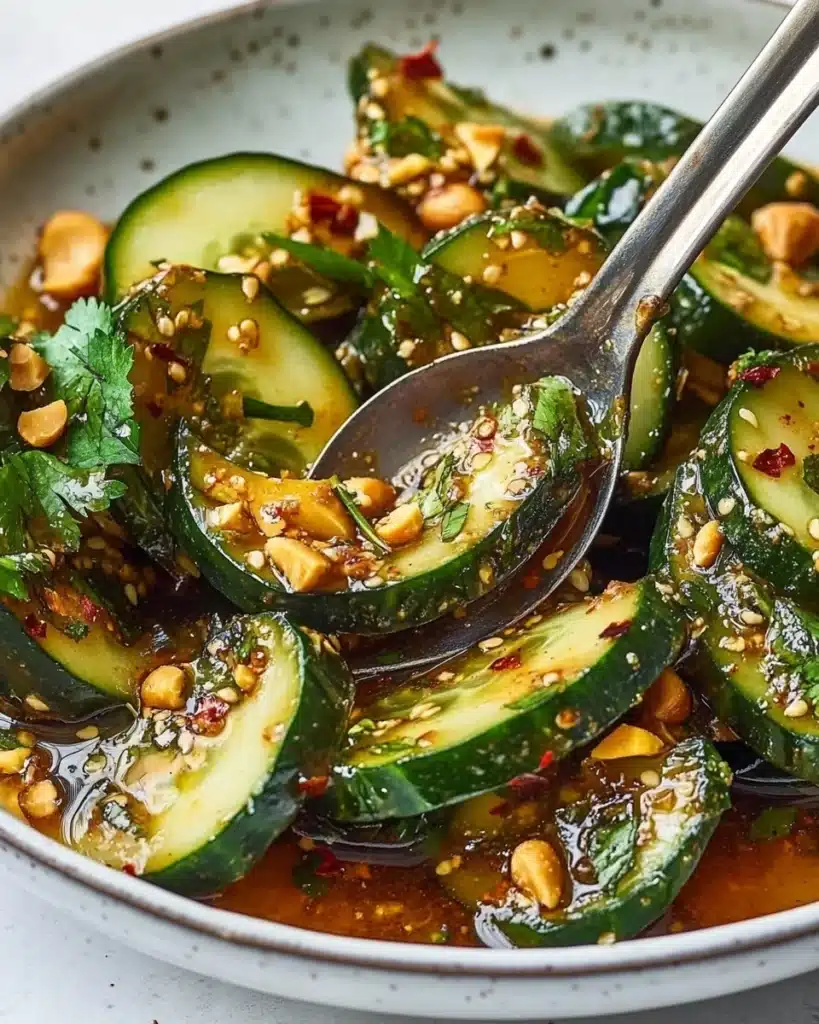 Sichuan Smashed Cucumber Salad Recipe