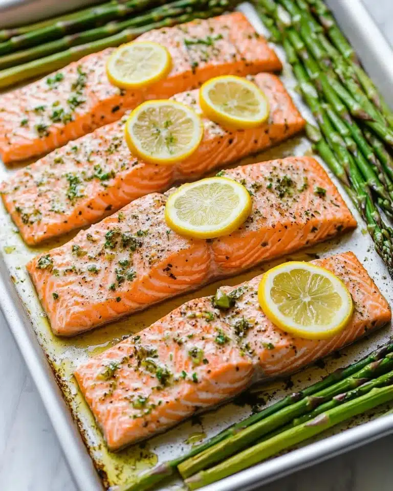 Sheet Pan Salmon and Asparagus Recipe