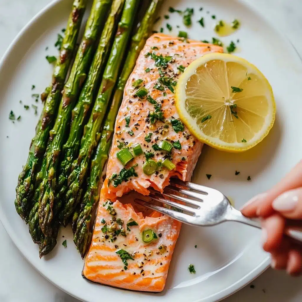 Sheet Pan Salmon and Asparagus Recipe - Recipe Image