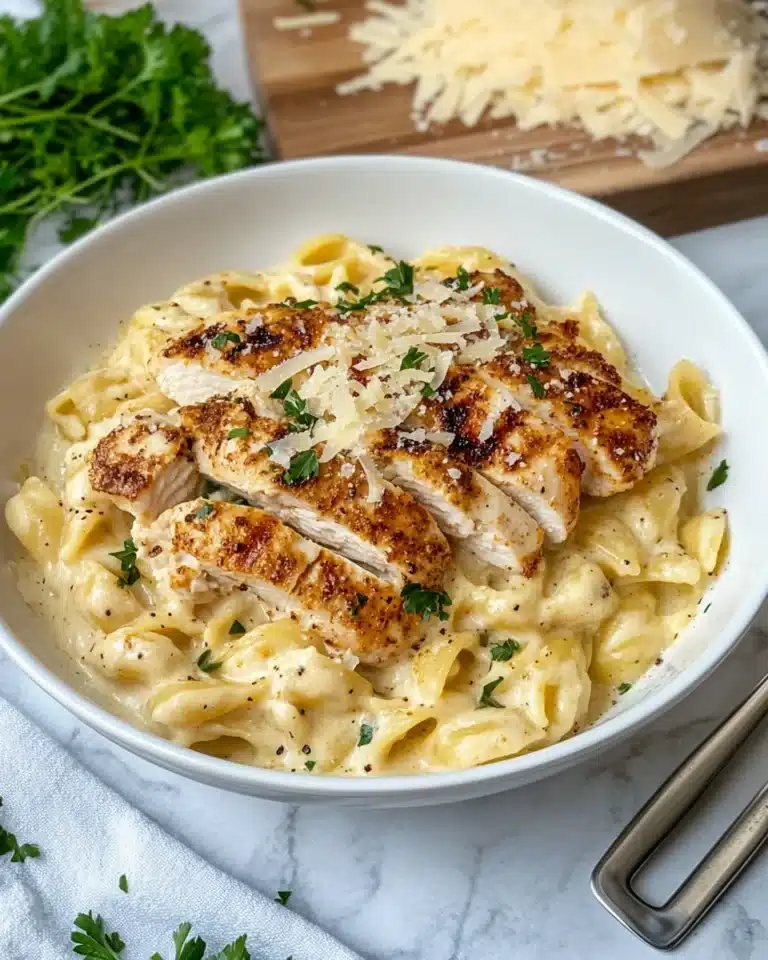 Grilled Chicken Alfredo Pasta Recipe