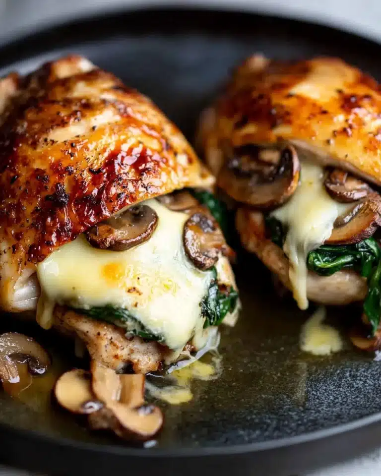 Mushroom Stuffed Chicken Breast Recipe
