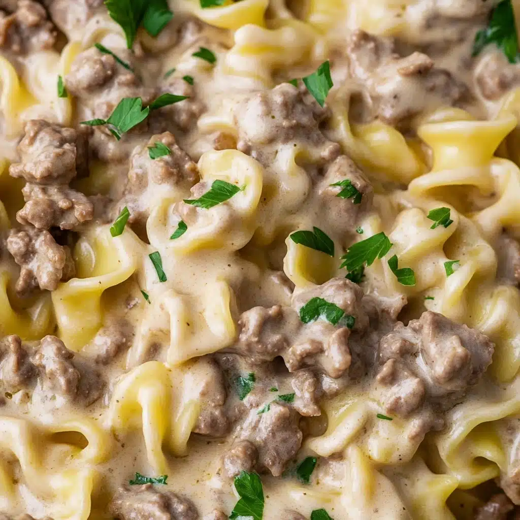 The Best Hamburger Stroganoff Recipe - Recipe Image