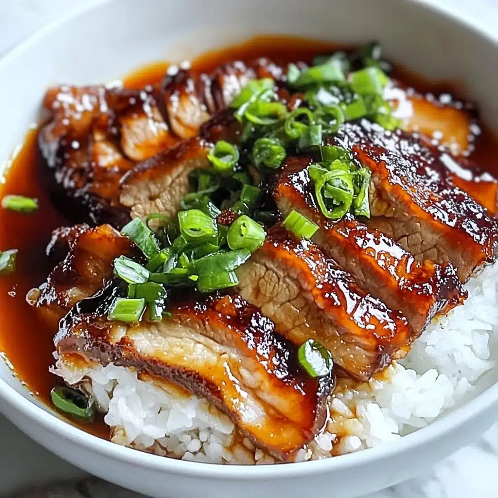 Caramelised Soy Chicken in Garlic Ginger Broth with Rice Recipe - Recipe Image