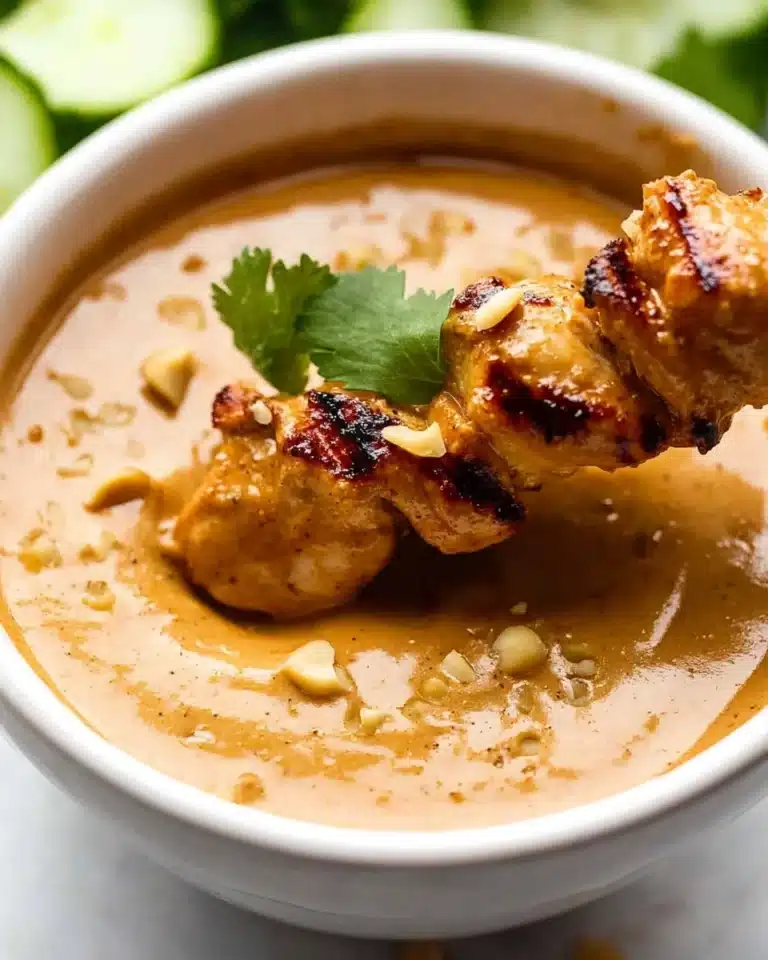 Chicken Satay with Peanut Sauce Recipe