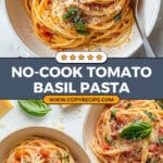 No-Cook Tomato Basil Pasta Recipe
