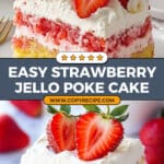 STRAWBERRY JELLO POKE CAKE Recipe