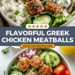 Greek Chicken Meatballs Recipe