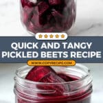 Pickled Roasted Beets Recipe