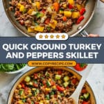 Mom's Ground Turkey and Peppers Recipe
