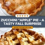 Zucchini Mock Apple Pie Recipe