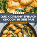 Creamy Spinach Gnocchi Recipe