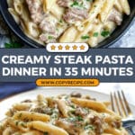 Creamy Steak Pasta Recipe