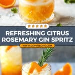 Citrus and Rosemary Spritz Cocktail Recipe
