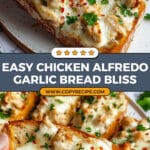 Chicken Alfredo Garlic Bread Recipe