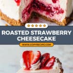 Roasted Strawberry Cheesecake Recipe