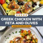 Greek Chicken with Feta and Kalamata Olives Recipe