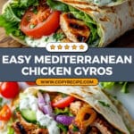 Mediterranean Chicken Gyros Recipe