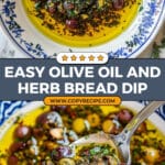 Herb and Olive Bread Dipping Oil Recipe