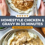 Homestyle Chicken and Gravy Recipe
