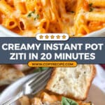 Dump and Start Instant Pot Creamy Ziti Recipe